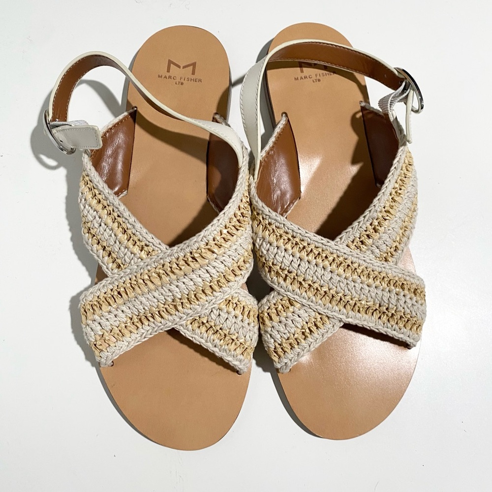 Marc Fisher LTD Womens Lonnie Adjustable Flat Ankle Strap 10‎ - Picture 5 of 7